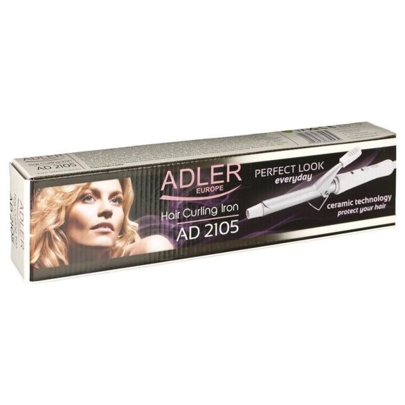 Adler AD 2105 göndörítővas meleg metál, fehér, 25 W