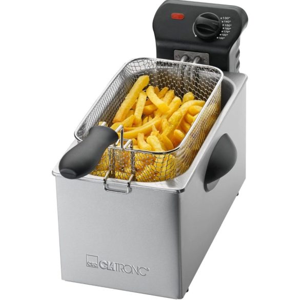 Clatronic FR 3587 Fritőz 3 L Szimpla Fekete,Rozsdamentes acél Szabadonálló 2000 W
