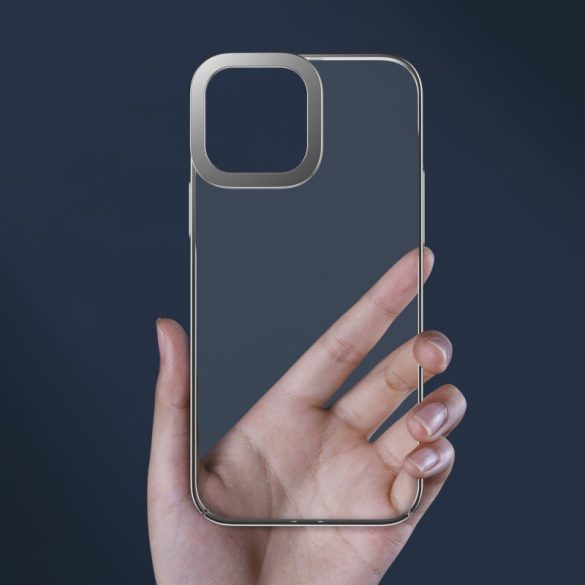 Baseus Glitter átlátszó tok iPhone 13-hoz (ezüst)