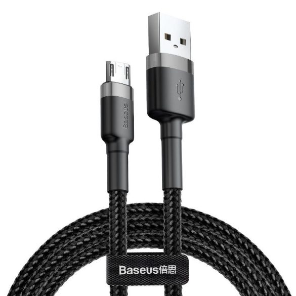 Baseus Cafule 2.4A USB-Micro USB kábel 0.5m (szürke-fekete)