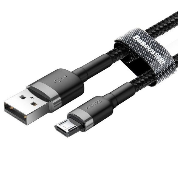 Baseus Cafule 2.4A USB-Micro USB kábel 0.5m (szürke-fekete)