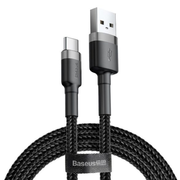 USB-USB-C kábel Baseus Cafule 2A 2m (szürke-fekete)