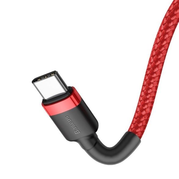 USB-C - USB-C PD Baseus Cafule PD 2.0 QC 3.0 kábel 60 W 2 m (piros)