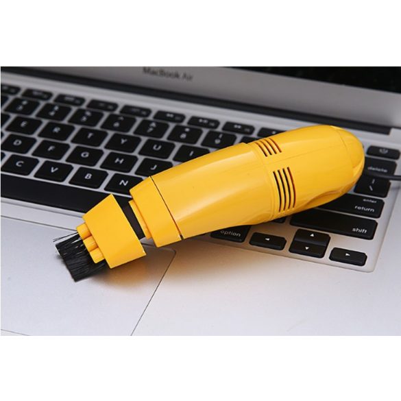 USB csatlakozású Mini porszívó sárga
