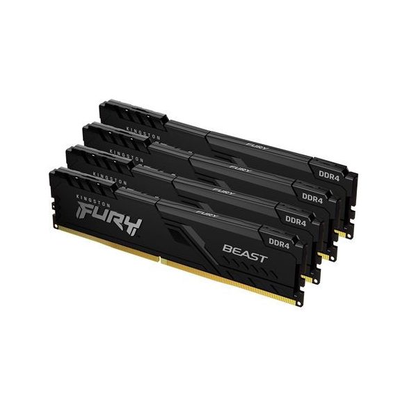 Kingston 128GB DDR4 3200MHz Kit(4x32GB) Fury Beast Black