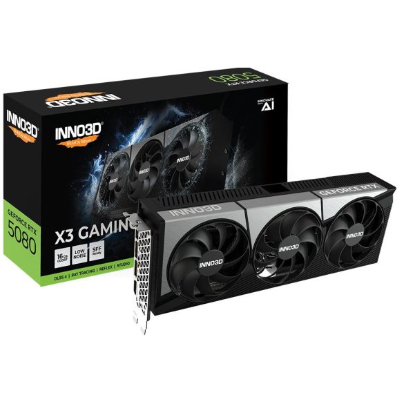 Inno3D GeForce RTX5080 16GB GDDR7 X3 Gaming OC