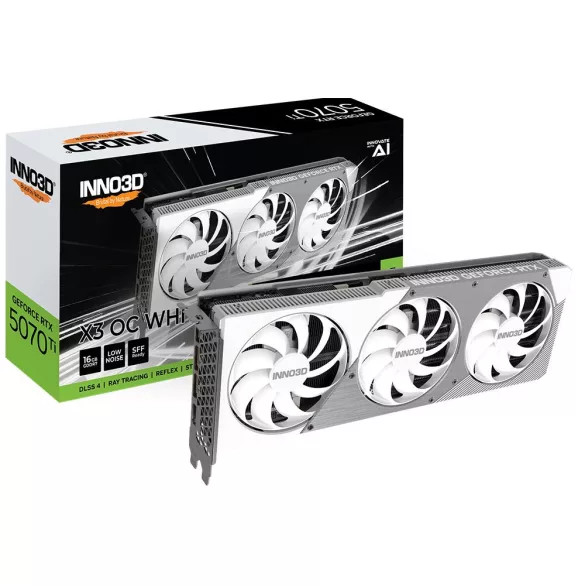 Inno3D GeForce RTX5070 Ti 16GB GDDR7 X3 OC White