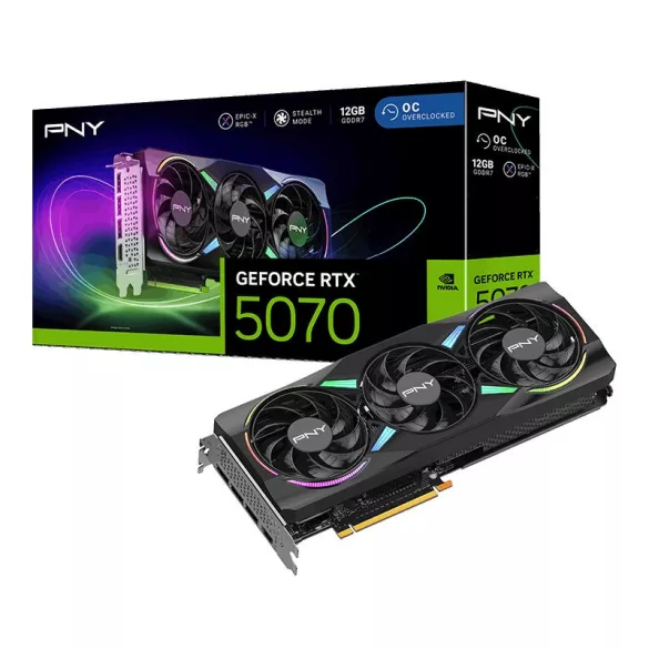 PNY GeForce RTX5070 12GB DDR7 EPIC-X RGB OC