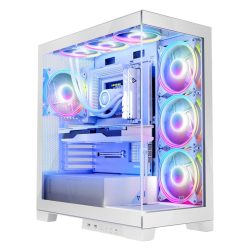 Modecom Volcano Space Apex ARGB Tempered Glass White