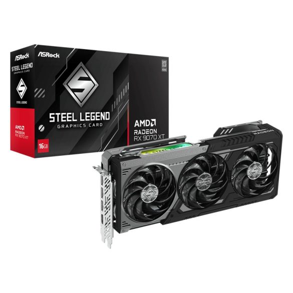 ASRock Radeon RX9070 XT Steel Legend Dark 16GB