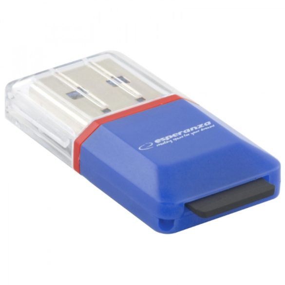 Esperanza MICRO SD USB 2.0 kártyaolvasó Kék