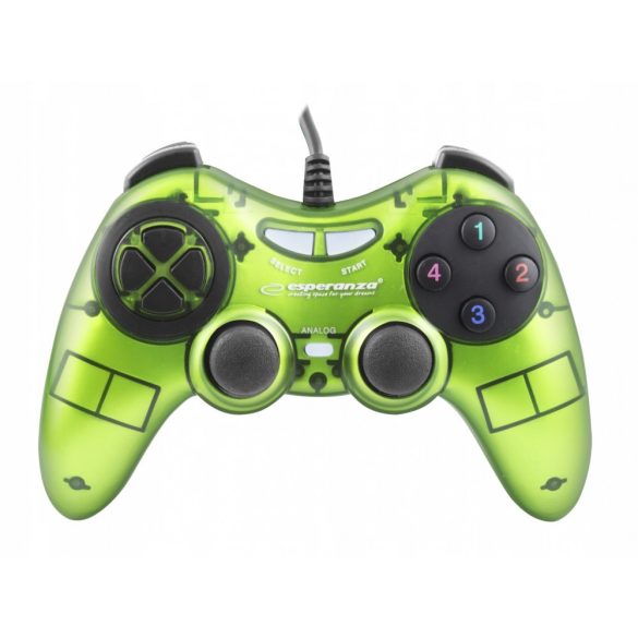 Esperanza Fighter Gamepad PC Zöld EGG105G
