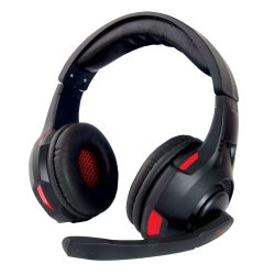   Esperanza EGH370 Stryker Jack 3.5mm fekete-piros mikrofonos gamer fejhallgató