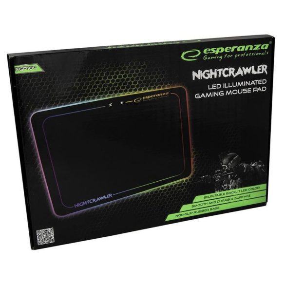 Esperanza világító gamer egérpad LED RGB NIGHTCRAWLER