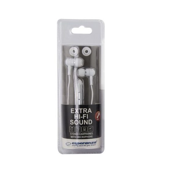 Esperanza Stereo EAPRHONES + Mikrofon MOBILE Fehér