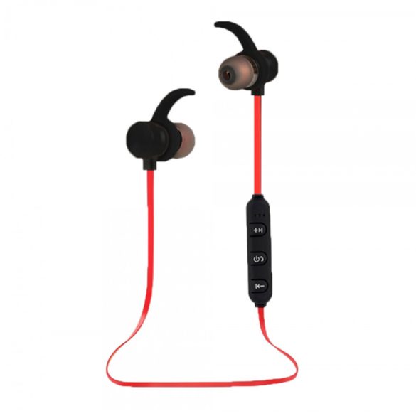 Esperanza EH186K mágneses Bluetooth headset - Fekete/Piros
