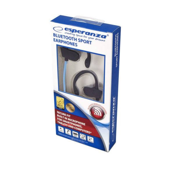 Esperanza Bluetooth SPORT fülhallgató Fekete/Kék