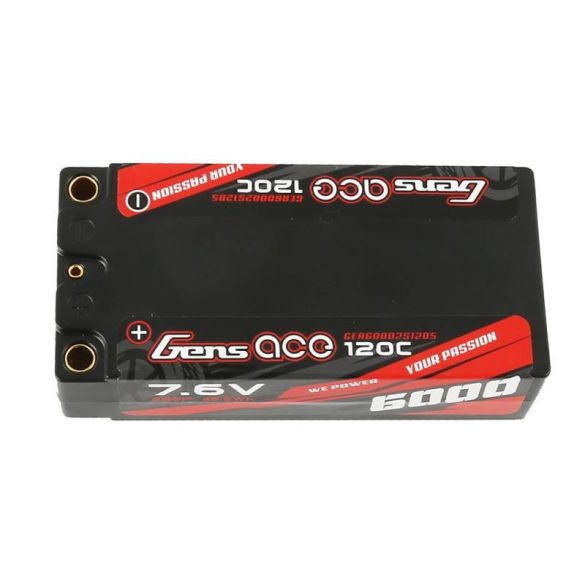 Gens Ace 6000mAh 7.6V 120C 2S2P Shorty akkumulátor