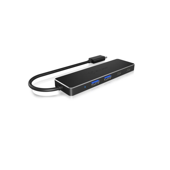 Ednet 85155 interfész hub USB 3.0 (3.1 Gen 1) Micro-B 5000 Mbit/s Fekete